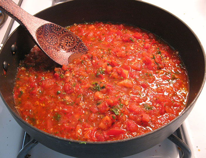 Salsa de tomate saludable